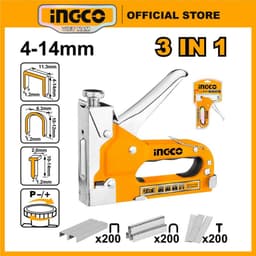 Thumbnail Kìm bấm ghim 3 trong 1 INGCO HSG1405 sử dụng chung ghim Ghim U STS0210 và ghim thẳng STS6110 1