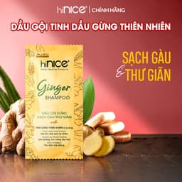 Thumbnail Dây Dầu Gội Tinh Dầu Gừng Thiên Nhiên hiNICE Ginger Shampoo Hỗ Trợ Giữ Ẩm, Sạch Gàu Da Đầu 1