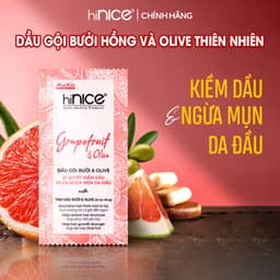 Thumbnail Dây Dầu Gội Tinh Dầu Bưởi Hồng Và Olive hiNICE Grapefruit & Olive Shampoo Hỗ Trợ Giảm Mụn Da Đầu 1