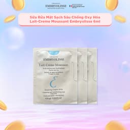 Thumbnail DATE: 01/01/2026 [GIFT] Gói Sữa Rửa Mặt Sạch Sâu Chống Oxy Hóa Lait-Creme Moussant Embryolisse 6ml 4