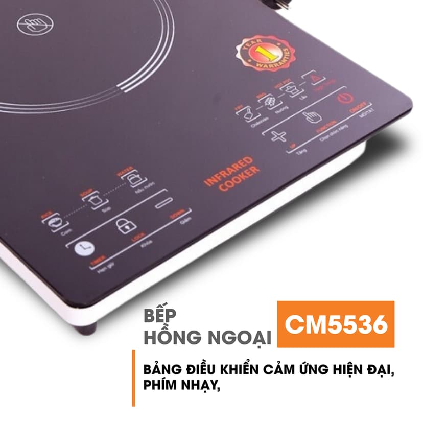 Ảnh Bếp hồng ngoại cảm ứng 2000W COMET - CM5536 2