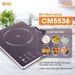 Thumbnail Bếp hồng ngoại cảm ứng 2000W COMET - CM5536 1