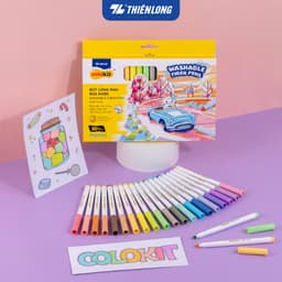 Thumbnail Bút lông màu Fiber Pen Thiên Long Colokit - Combo bút lông màu Fiber Pen 40/56/76 cây màu rửa được 4