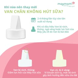 Thumbnail Van chân không máy hút sữa, sản xuất bởi Maymom | Tương thích máy Spectra, Unimom, Avent 2