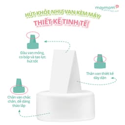 Thumbnail Van chân không máy hút sữa, sản xuất bởi Maymom | Tương thích máy Spectra, Unimom, Avent 4
