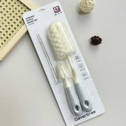 Thumbnail Cọ bình sữa núm ti Silicon, mút cao cấp gồm 4 chi tiết có tay cầm xoay 360 độ dùng cho mọi loại bình 4