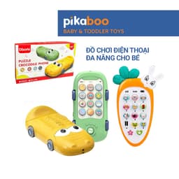 Thumbnail Đồ chơi điện thoại thông minh mô hình cà rốt, ô tô cá sấu cho bé cao cấp Pikaboo đa dạng chức năng 1