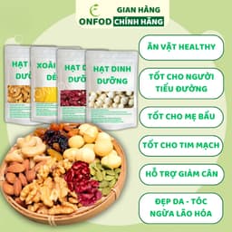 Thumbnail Các loại hạt dinh dưỡng sấy chín ONFOD hạt điều rang muối óc chó hạnh nhân macca yến mạch hạt bí hạt thông 2