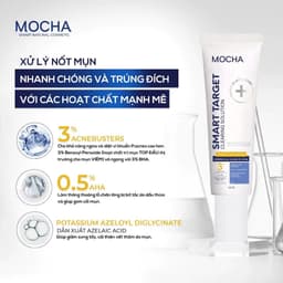Thumbnail Kem Dưỡng Giảm Mụn Sau 8H MOCHA Smart Target Clearing Solution, Giảm Sưng Viêm, Hạn Chế Thâm Sẹo 4