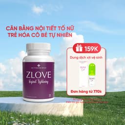 Thumbnail Viên uống nội tiết tố nữ Zlove se khít và làm hồng vùng kín, giảm khô hạn, nấm ngứa ( Hộp 50 viên) 1