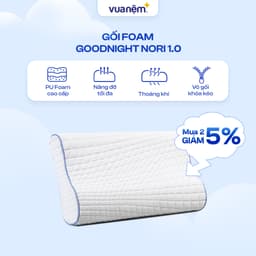 Thumbnail Gối Foam Goodnight Nori 1.0 30*60 lượn sóng nâng đỡ cổ vai gáy 1