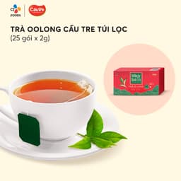 Thumbnail Trà Oolong Túi Lọc Cầu Tre - 1 hộp (25 gói) / 3 hộp (75 gói) (Trà túi lọc o long/ô long pha chế) 3