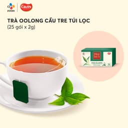 Thumbnail Trà Oolong Túi Lọc Cầu Tre - Hộp 50g (25 gói) - Thưởng thức & Pha chế (Trà túi lọc ô long/ olong) 3
