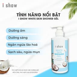 Thumbnail Sữa Tắm Dưỡng Trắng I SHOW Cấp Ẩm Mịn Màng Làm Săn Chắc Làn Da -  iShow White Skin Shower Gel 500ml 4