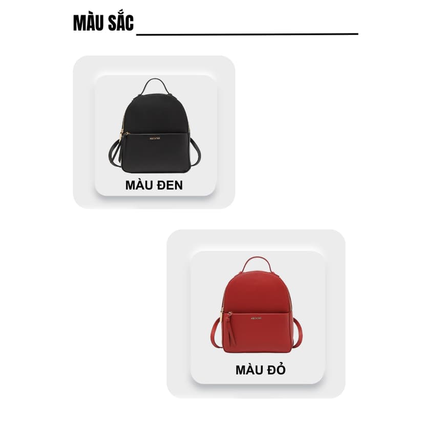 Ảnh Balo Nữ Mini Thời Trang MICOCAH Đi Học Đi Chơi Phong Cách Hàn Quốc Sang Chảnh MC19 (KÈM HỘP) 3