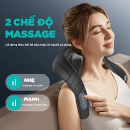 Thumbnail Máy Massage Cổ Vai Gáy KINGTECH S6, Masage Shiatsu 3d, Nhiệt Hồng Ngoại, Tích Điện, Matxa Nhiều Vị Trí - Chính Hãng 4