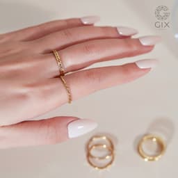 Thumbnail Nhẫn bạc 925 chạm hoạ tiết dọc tinh tế Gix Jewel N84 2