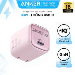 Thumbnail Củ sạc nhanh Anker Zolo GaN 30W 1 cổng USB-C Power IQ 3.0 - A2698 Hỗ trợ sạc nhanh từ iphone 8 trở lên 2