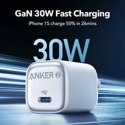 Thumbnail Củ sạc nhanh Anker Zolo GaN 30W 1 cổng USB-C Power IQ 3.0 - A2698 Hỗ trợ sạc nhanh từ iphone 8 trở lên 3