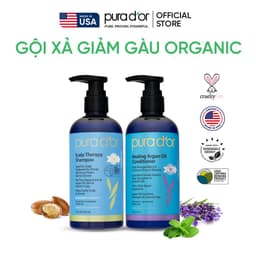 Thumbnail Combo Dầu Gội Dầu Xả Hữu Cơ Hỗ Trợ Giảm Gàu, Hỗ Trợ Kiềm Dầu Pura Dor Scalp Therapy & Healing Argan Oil 473ML 1