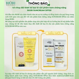 Thumbnail Kem Chống Nắng Dưỡng Da RIORI HANA SUNCREAM SPF 50, 50G 4