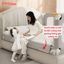 Thumbnail Thanh Chắn Giường PAKEY Premium SV1 Kèm Túi Đựng Đồ,  Khung Dày Dặn Có Bọc Xốp An Toàn Cho Bé 3