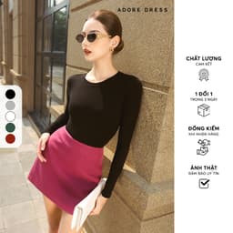 Thumbnail 412HT0001 - Áo giữ ấm basic thun tăm nhiều màu ADORE DRESS 1