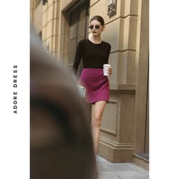 Thumbnail 412HT0001 - Áo giữ ấm basic thun tăm nhiều màu ADORE DRESS 3