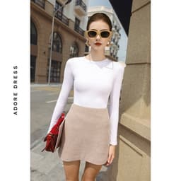 Thumbnail 412HT0001 - Áo giữ ấm basic thun tăm nhiều màu ADORE DRESS 4
