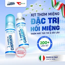 Thumbnail Xịt Thơm Miệng CAPITANO Mouth Spray 15ml Hương Bạc Hà - Ngừa Hôi Miệng - Cho Hơi Thở Thơm Mát Sảng Khoái Tức Thì 1