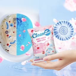 Thumbnail Combo 12 Viên sạch bồn cầu CleanZ thả bồn cầu sạch khuẩn tẩy sạch mảng bám khử mùi diệt vi khuẩn toilet 4