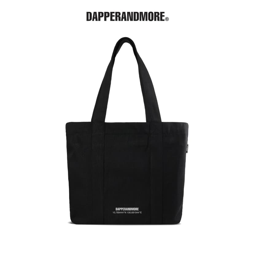 Ảnh Túi Tote Jean DAPPERANDMORE Có Khóa Kéo Chất Denim Dày Dặn Thiết Kế Tối Giản - Túi TOTE Bag Denim 1