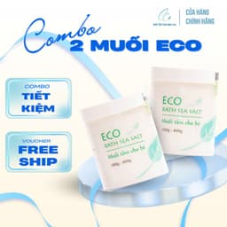 Thumbnail Com bo 2 lọ Muối tắm bé Sinh Dược Eco 400g 2