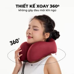 Thumbnail Gối cổ du lịch/văn phòng MIAvn TA33217 - Ruột êm vỏ mềm chống mỏi cổ - Hàng Cao Cấp Chính Hãng 4