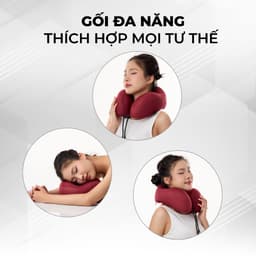 Thumbnail Gối cổ du lịch/văn phòng MIAvn TA33217 - Ruột êm vỏ mềm chống mỏi cổ - Hàng Cao Cấp Chính Hãng 2