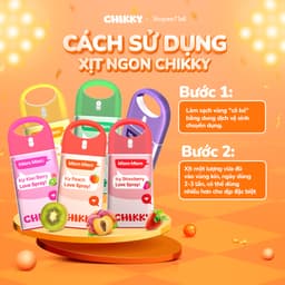 Thumbnail Xịt thơm CHIKKY, Xịt ngon mùi trái cây vị hoa quả the mát, Xịt vùng kín MEE NATURAL 4