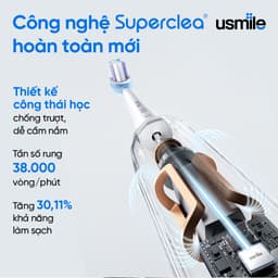 Thumbnail Bàn chải điện sóng âm usmile Y1S + Tăm nước usmile C10 2