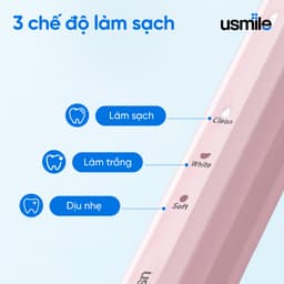 Thumbnail Bàn chải điện sóng âm usmile Y1S + Tăm nước usmile C10 3