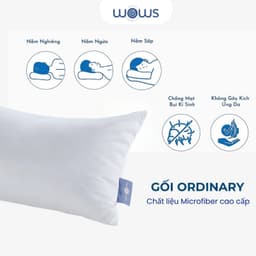 Thumbnail WOWS - Gối Ngủ Cao Cấp The Ordinary - Sợi Microfiber Chống Dị Ứng -  Bồng Bềnh, Êm Ái 2