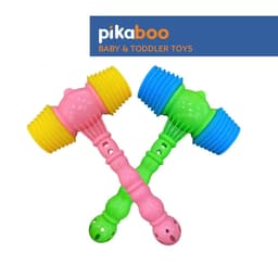 Thumbnail Búa nhựa hơi 2 đầu Pikaboo, chất liệu nhựa ABS an toàn, kích thích trí tuệ và tư duy phản xạ cho bé 1