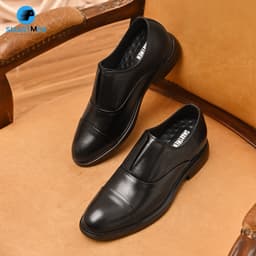 Thumbnail Giày oxford không dây siêu nhẹ tăng chiều cao SmartMen SL-03 Đen 1