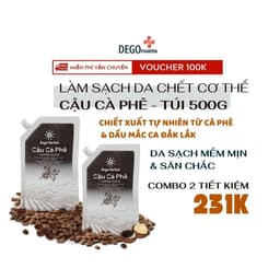 Thumbnail Tẩy da chết body Cậu Cà Phê Dego - Chiết xuất cà phê Đắk Lắk làm sạch, mịn và sáng da 500G 2