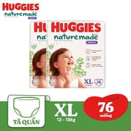 Thumbnail Combo 2 Tã Quần Huggies Platinum Nature Made XL38 1