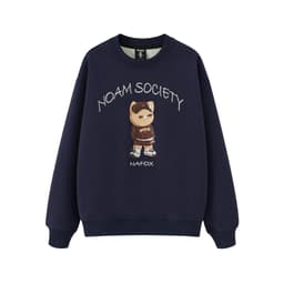 Thumbnail Áo Sweater Unisex NOAM SOCIETY Form rộng Vải nỉ lông cáo mềm mịn 3