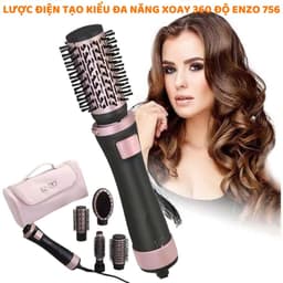 Thumbnail Lược điện chải tóc ENZO 756, lược điện uốn cụp tạo kiểu đa năng, bảo hành 5 năm 3