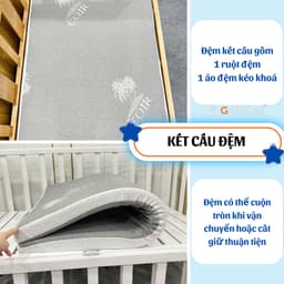 Thumbnail Đệm Cao Su Non GoldCat Dùng Cho Cũi Trẻ Em, Độ Dày 5cm, Đàn Hồi, Hỗ Trợ Phát Triển Xương , Cắt Theo Yêu Cầu. 4