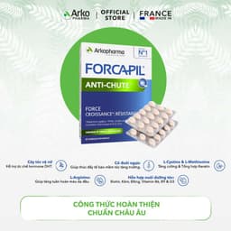 Thumbnail Combo 3 hộp Viên uống giúp giảm rụng, kích thích mọc tóc Arkopharma Forcapil Anti-chute 30 viên/hộp 4