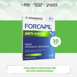 Thumbnail Combo 3 hộp Viên uống giúp giảm rụng, kích thích mọc tóc Arkopharma Forcapil Anti-chute 30 viên/hộp 3