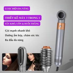 Thumbnail Lược điện tạo kiểu tóc ENZO 4133, 4144 lược chải tóc ion âm 6 trong 1, Bảo Hành 5 Năm 4