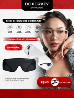 Thumbnail Kính Chống Bụi đi đường DOKCRAZY FOGLY cho người đi xe máy, xe đạp siêu Xịn Xò 1